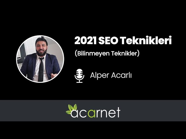 2021 SEO Teknikleri (Bilinmeyen Teknikler)