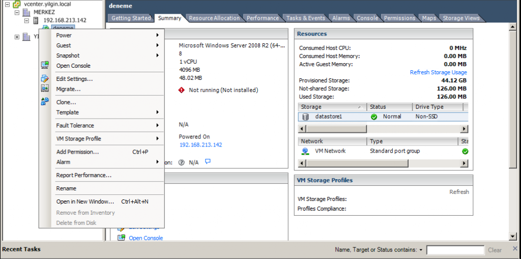 Sunucu Makine Açma Bitirme